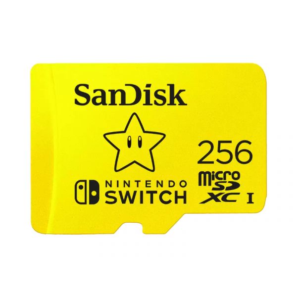Sandisk MicroSDXC Nintendo Switch 256GB, 100MB/s, U3, C10, A1, UHS-1 memóriakártya (183573)